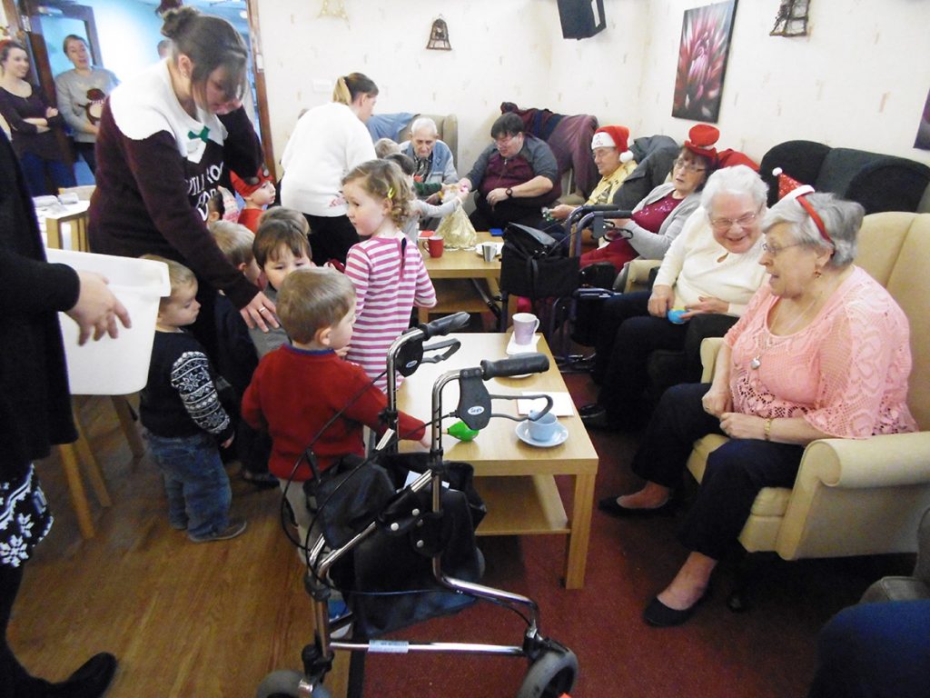 KLT children visit the residents at Shenstone Court Bromsgrove